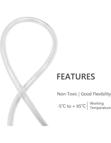 Manguera de Vinilo Transparente Eastrans 1" x 1.52m PVC Flexible