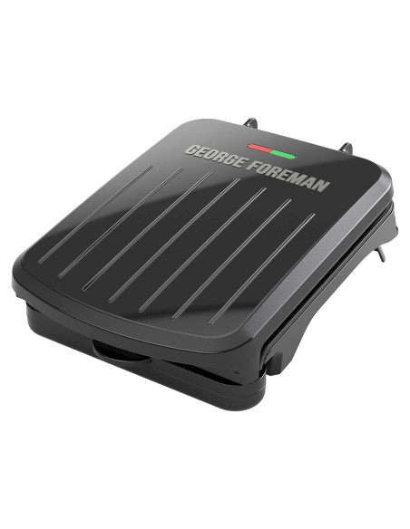 Parrilla Eléctrica George Foreman GRS040B para 2 Porciones Negra Parrilla Eléctrica George Foreman GRS040B para 2 Porciones Negra