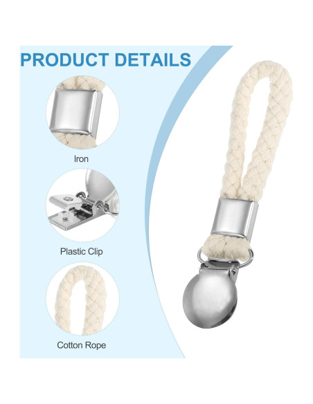 Clip de Toallas de Cocina PATIKIL, Metal, Beige, Paquete de 4 Clip de Toallas de Cocina PATIKIL, Metal, Beige, Paquete de 4