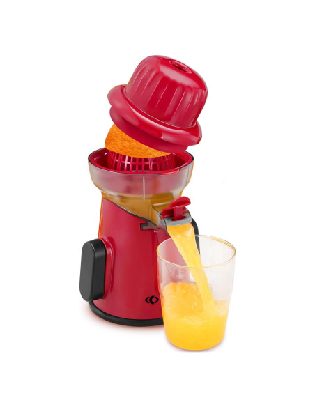 Exprimidor Manual de Cítricos KEOUKE - Rojo, 0.75 kg, Antideslizante Exprimidor Manual de Cítricos KEOUKE - Rojo, 0.75 kg, Antideslizante