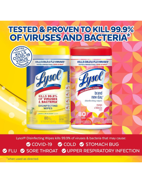 Toallitas Desinfectantes Lysol Multi-Superficie 240 Unidades Toallitas Desinfectantes Lysol Multi-Superficie 240 Unidades
