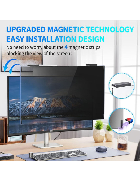 Pantalla de Privacidad Magnética GUDTEKE 23.6" Anti-reflejo Pantalla de Privacidad Magnética GUDTEKE 23.6" Anti-reflejo
