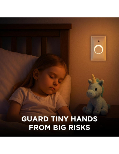 Cubierta de Enchufe a Prueba de Bebés LittleHippo GlowGuard 1-Pack Cubierta de Enchufe a Prueba de Bebés LittleHippo GlowGuard 1-Pack