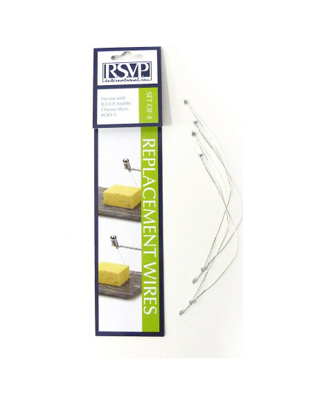 Cortador de Queso RSVP Internacional con Cables de Reemplazo Gris Cortador de Queso RSVP Internacional con Cables de Reemplazo Gris