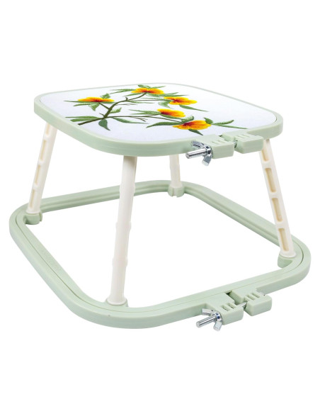 Soporte de Bordado Trapezoidal Guofa - 2 Aros Ajustables Verde Soporte de Bordado Trapezoidal Guofa - 2 Aros Ajustables Verde