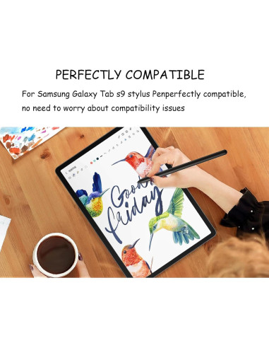 Paquete de 2 S Pen Reemplazo para Galaxy Tab S9 Plus - Negro