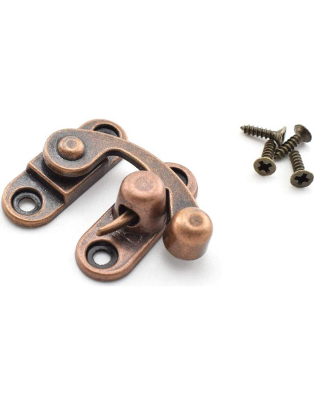 Cierre de Gancho Antiguo OZXNO 2-Pack Bronce Rojo 33x29mm Cierre de Gancho Antiguo OZXNO 2-Pack Bronce Rojo 33x29mm