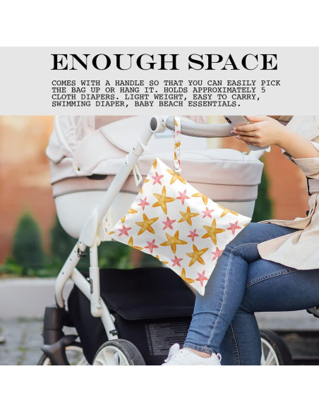 Bolsa Húmeda y Seca Impermeable Estrella 26x32cm para Viaje Bolsa Húmeda y Seca Impermeable Estrella 26x32cm para Viaje