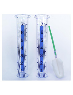 Tubo de Reemplazo para Pluviómetro de Vidrio RYOEIKT 17.78 cm
