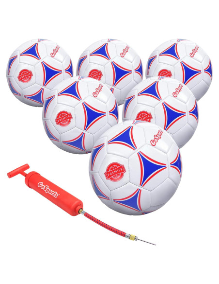 Balones de Fútbol Premier GoSports - Paquete de 6 - Tamaño 3 Balones de Fútbol Premier GoSports - Paquete de 6 - Tamaño 3