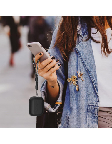 Funda de Silicona AHASTYLE para AirPods Pro 2 - Negro