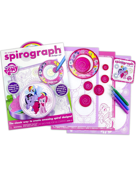 Set de Dibujo Spirograph Mi Pequeño Pony - Lata Coleccionable Set de Dibujo Spirograph Mi Pequeño Pony - Lata Coleccionable