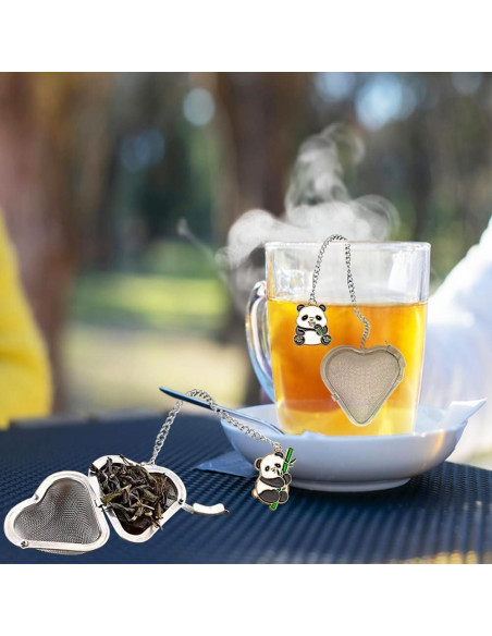 Infusores de Té de Acero Inoxidable HADEWEITE - 2 Pandas Lindos Infusores de Té de Acero Inoxidable HADEWEITE - 2 Pandas Lindos