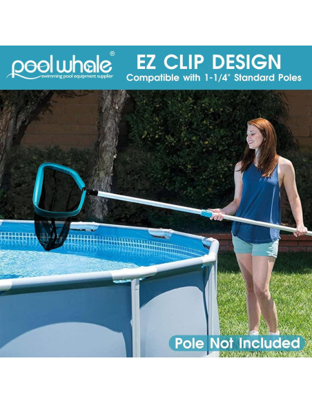 Red de Skimmer para Piscina POOLWHALE con Marco de Aluminio Red de Skimmer para Piscina POOLWHALE con Marco de Aluminio
