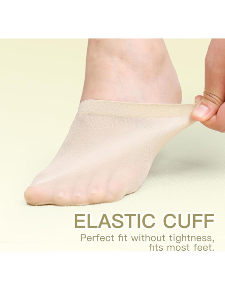 Calcetines Sin Costura para Mujeres MANZI - 6 Pares Elegantes Calcetines Sin Costura para Mujeres MANZI - 6 Pares Elegantes
