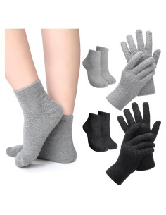 Set de Guantes y Calcetines Hidratantes Jiuguva - Aloe Vera - 4 Pares