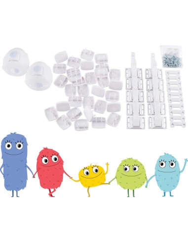 Set de Seguridad Infantil Toddleroo 46 Piezas Blanco