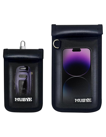 Bolsas Faraday MUBYE 2PCS Antirrobo a Prueba de Fuego y Agua Bolsas Faraday MUBYE 2PCS Antirrobo a Prueba de Fuego y Agua