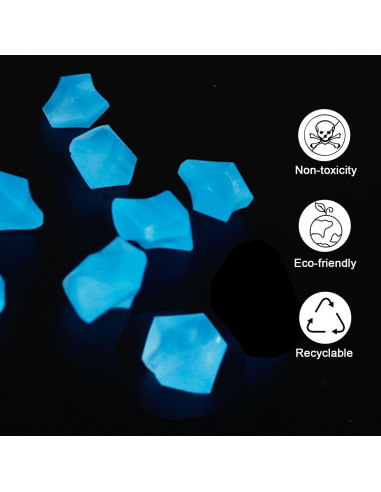 Rocas Brillantes Azul 1" Lechloris - 450pcs para Jardín