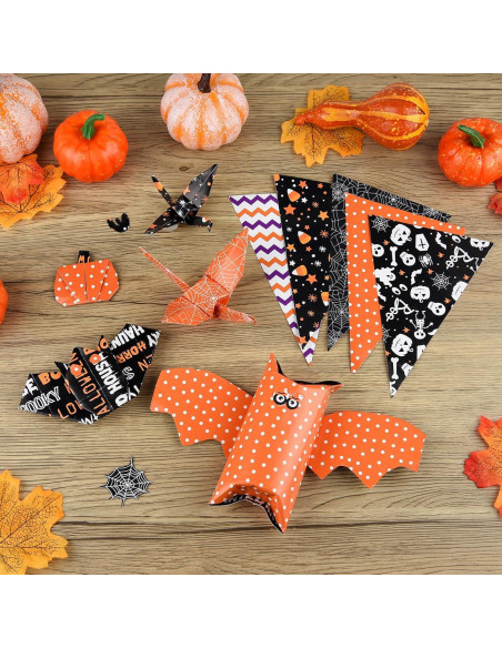 Conjunto de Papel de Patrón Halloween Morcheiong 100 Hojas A5 Conjunto de Papel de Patrón Halloween Morcheiong 100 Hojas A5