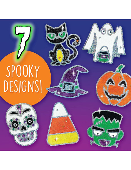 Kit de Manualidades Halloween Creatividad para Niños - Arte de Ventana DIY Kit de Manualidades Halloween Creatividad para Niños - Arte de Ventana DIY