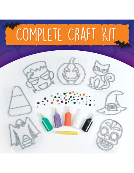 Kit de Manualidades Halloween Creatividad para Niños - Arte de Ventana DIY Kit de Manualidades Halloween Creatividad para Niños - Arte de Ventana DIY