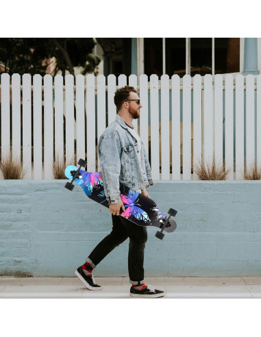 Longboard Completo 41" PINESKY 8 Capas Arce Natural Cruiser