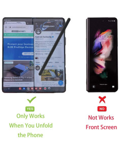 S Pen Slim Qenw para Galaxy Z Fold 6 y 5, 1.5mm, Negro 2