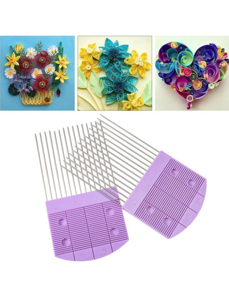 Herramientas de Quilling SEWACC 6 Pcs Peines de Papel Púrpura Herramientas de Quilling SEWACC 6 Pcs Peines de Papel Púrpura