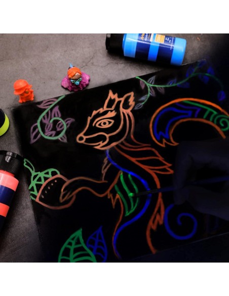 Pintura Acrílica Brillante que Brilla en la Oscuridad Artecho 6 Colores 60 ml Pintura Acrílica Brillante que Brilla en la Oscuridad Artecho 6 Colores 60 ml