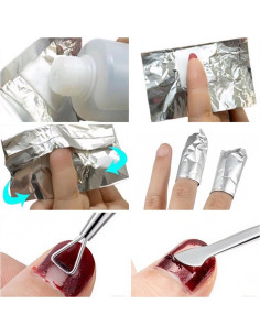 Kit de Remoción de Esmalte de Gel ASKELI 100 Piezas con Herramientas 2