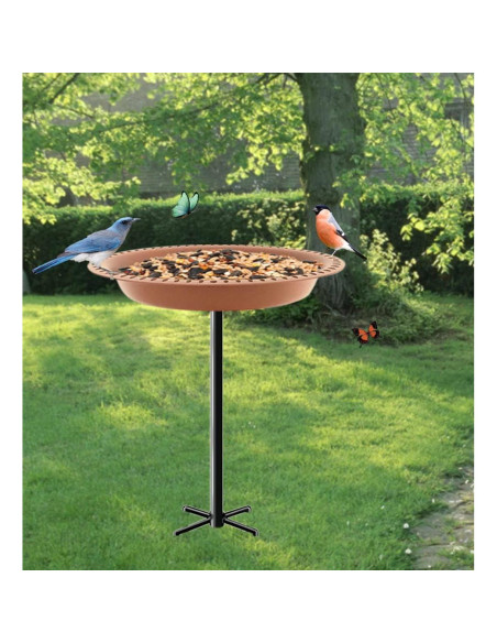 Baño para Aves Garbuildman Ovalado Marrón 43.2x33cm Baño para Aves Garbuildman Ovalado Marrón 43.2x33cm