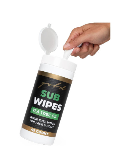 Toallitas Gold BJJ 45 Unidades - Aceite de Árbol de Té Toallitas Gold BJJ 45 Unidades - Aceite de Árbol de Té