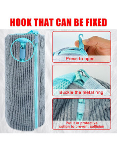 Bolsa de Lavado de Zapatos CNEYSID XXL - 2 Pcs Microfibra 2