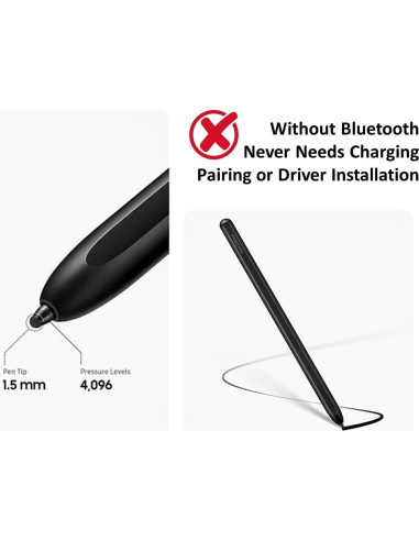 S Pen para Galaxy Z Fold 4/3 - Stylus Negro 1.5mm
