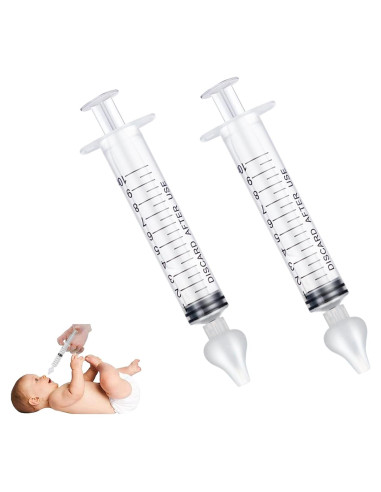 Jeringa Nasal JUSONEY para Bebés - Irrigador Silicona 2 Piezas