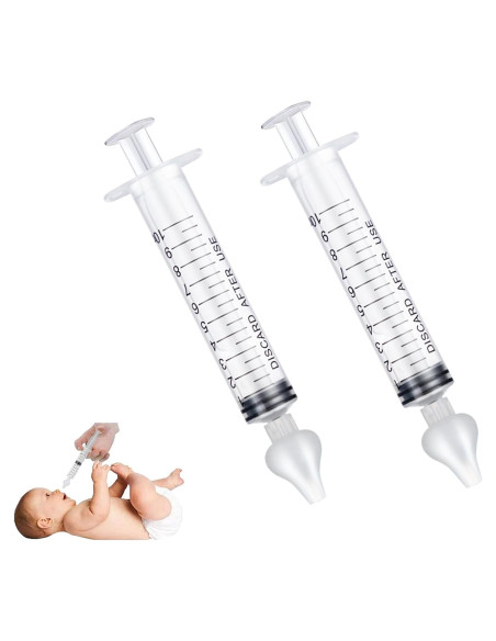 Jeringa Nasal JUSONEY para Bebés - Irrigador Silicona 2 Piezas Jeringa Nasal JUSONEY para Bebés - Irrigador Silicona 2 Piezas