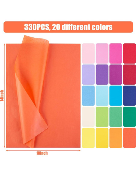 Papel de Seda Multicolor Shindel 330 Hojas 35x25cm Manualidades Papel de Seda Multicolor Shindel 330 Hojas 35x25cm Manualidades