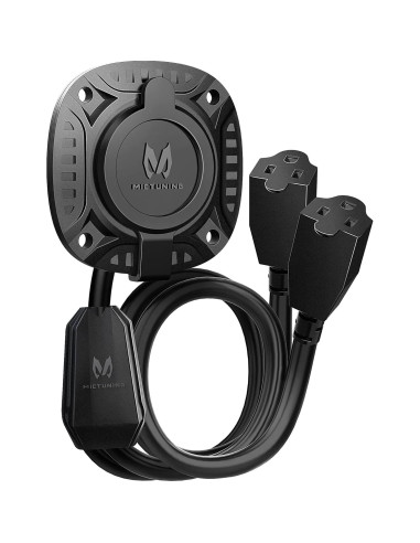 Enchufe de Puerto AC MICTUNING 15A 250V con Cable de Extensión 46cm