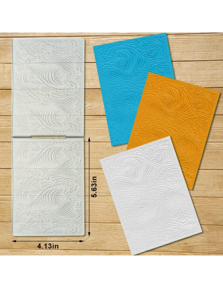 Carpeta de Relieve Estivaux Ola de Mar 10.5x14.3 cm para Tarjetas Carpeta de Relieve Estivaux Ola de Mar 10.5x14.3 cm para Tarjetas