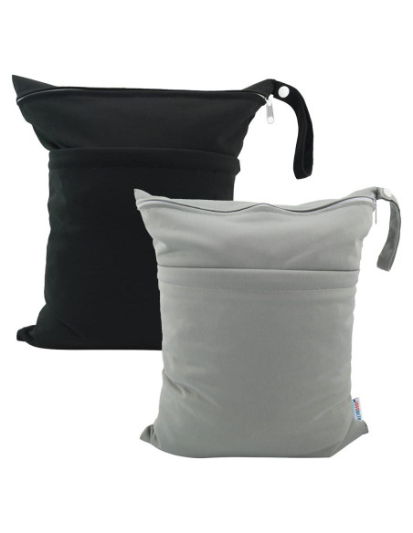 ALVABABY Bolsa de Pañales Impermeable Reutilizable 2 Pcs L2629 ALVABABY Bolsa de Pañales Impermeable Reutilizable 2 Pcs L2629