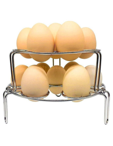 Soporte de Vapor Bonison para Huevos - Acero Inoxidable 2 Pzas
