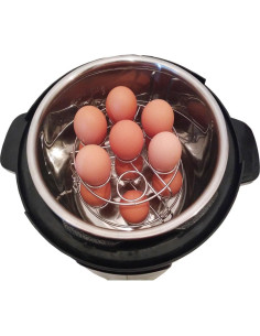 Soporte de Vapor Bonison para Huevos - Acero Inoxidable 2 Pzas 2