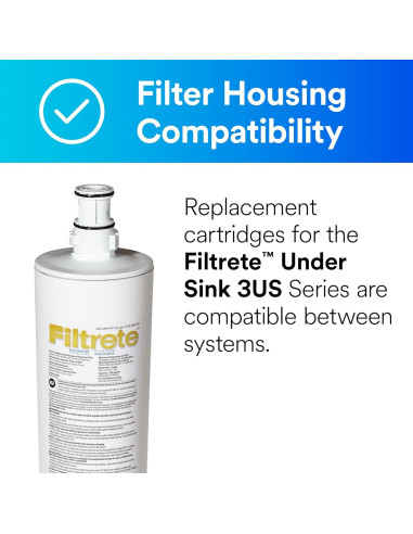 Filtro de Reemplazo Filtrete 3US-MAX-F01 para Agua Bajo Fregadero