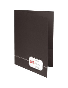 Carpetas Ejecutivas Oxford Doble Bolsillo Negro 4 Unidades 2