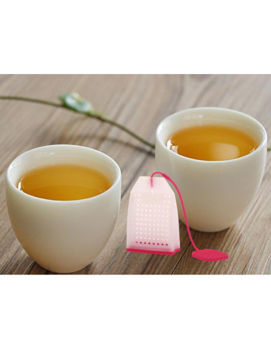 Infusores de Té de Silicona Dwwffer - 4 Piezas Reutilizables
