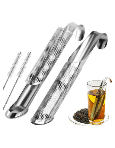 Infusor de Té de Acero Inoxidable WONNABUY - 2 Pcs, Malla Fina
