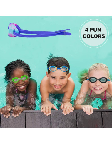 Gafas de natación Splaqua para niños - Protección UV - Azul Tie Dye