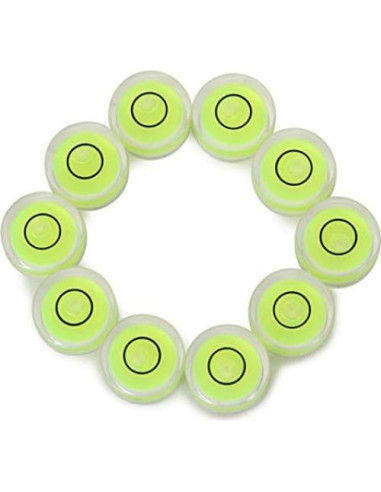 Nivel de Burbuja Circular 12x6mm - Set de 10 Winnsty