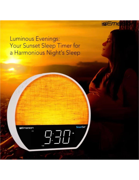 Reloj Despertador Emerson CKSS7071 LED Bluetooth 8 Colores Reloj Despertador Emerson CKSS7071 LED Bluetooth 8 Colores